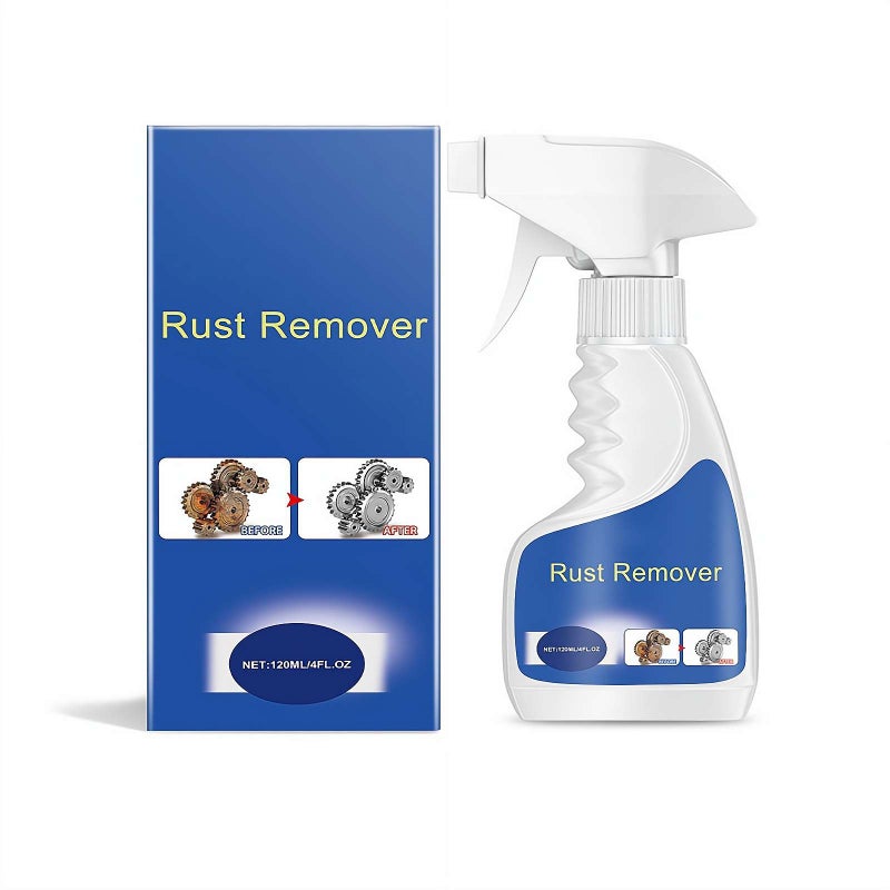 Heavy Duty Metal Rust Remover, Powerful Rust Removal for Metal,Rusts Stain Remover, 120ml Anti-Rust Converter Spray,Stainless Steel R-ust R-emover,Multipurpose R-ust R-emover Spray for Metals - Image 1